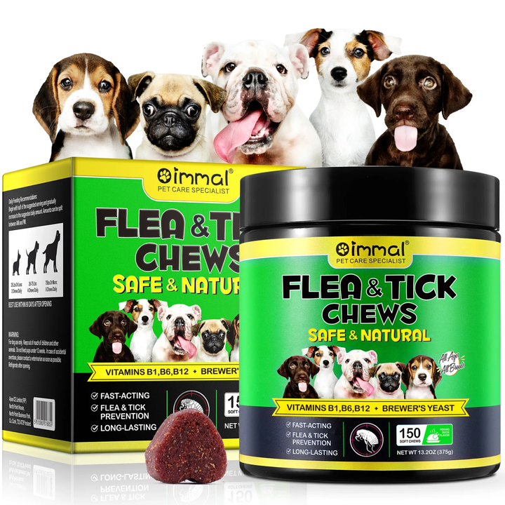 Flea &amp; Tick Support Chews for Dogs — 150 Soft Chews