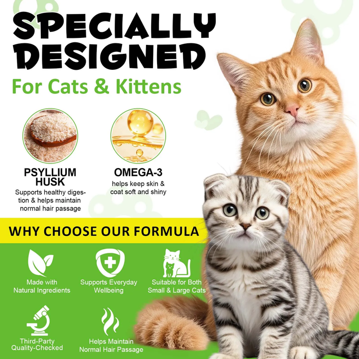 Hairball Support Chews for Cats — 100g