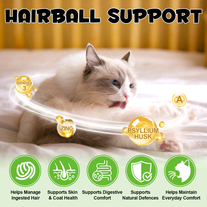 Hairball Support Chews for Cats — 100g