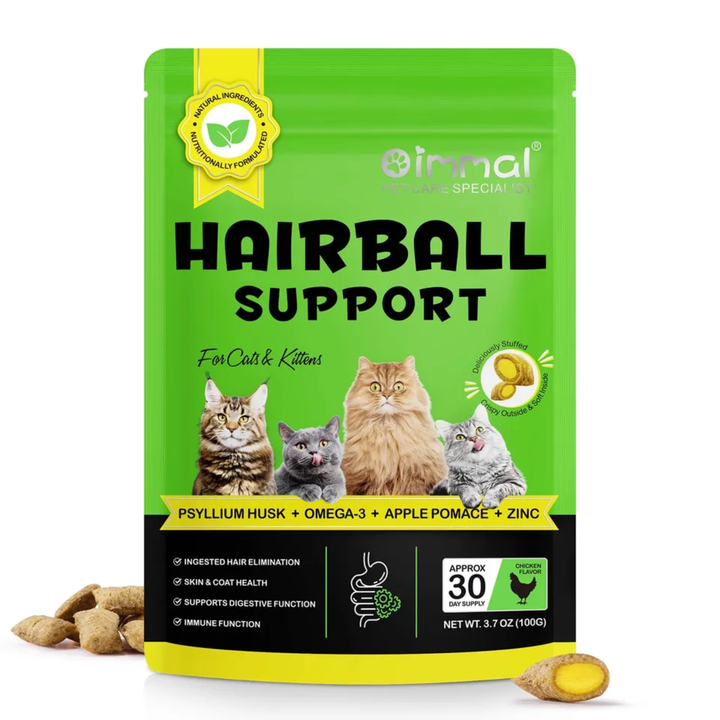 Hairball Support Chews for Cats — 100g