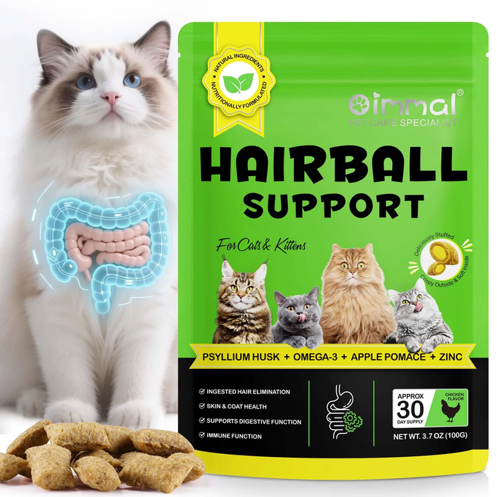 Hairball Support Chews for Cats — 100g