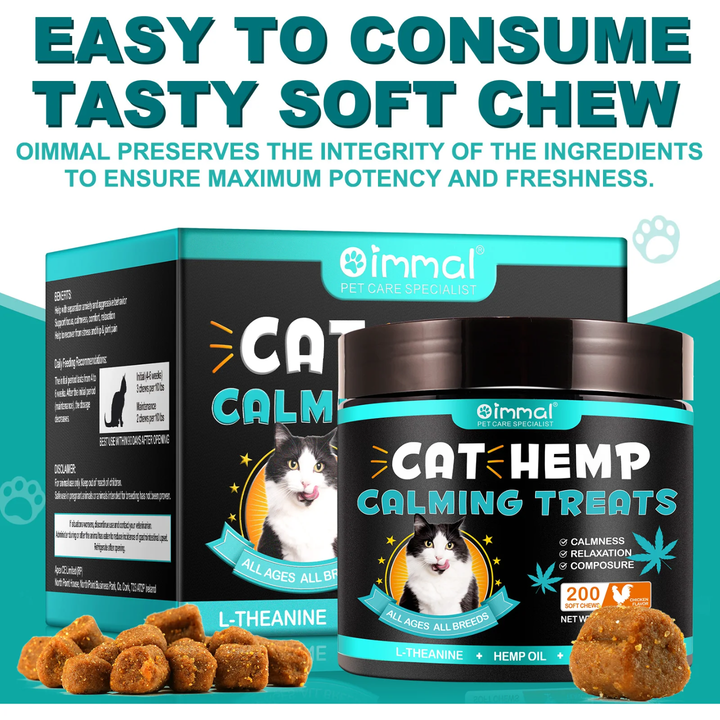 Calming Support Chews for Cats — 200 Soft Chews