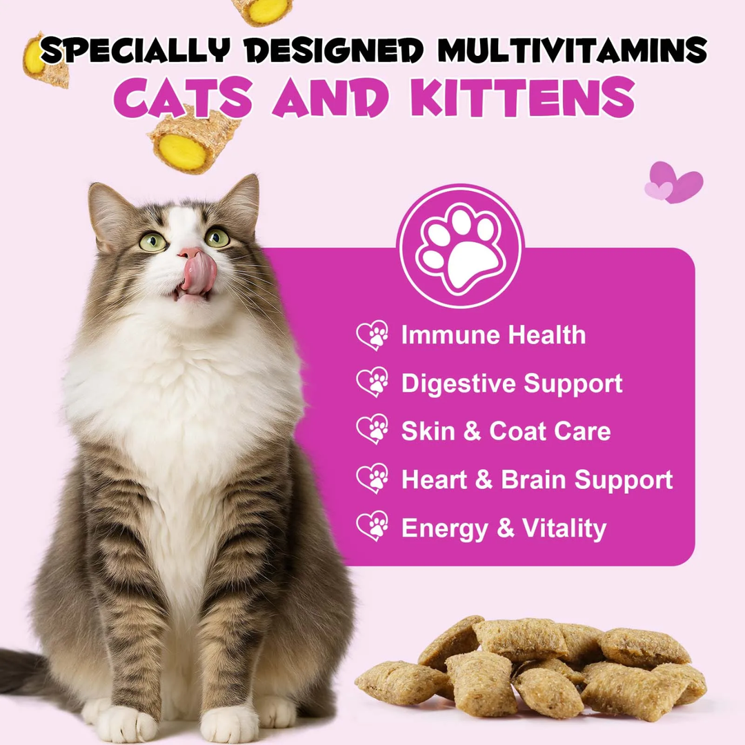 15-in-1 Multivitamin Chews for Cats — 100g