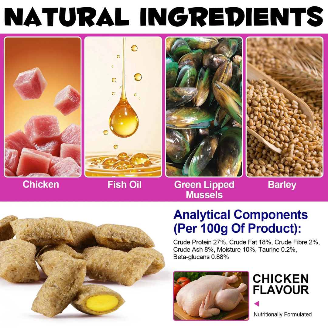 15-in-1 Multivitamin Chews for Cats — 100g