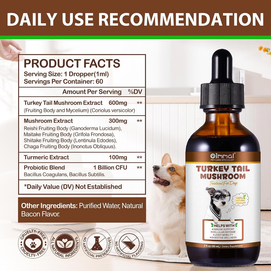 Turkey Tail Mushroom Complex for Dogs — 60ml