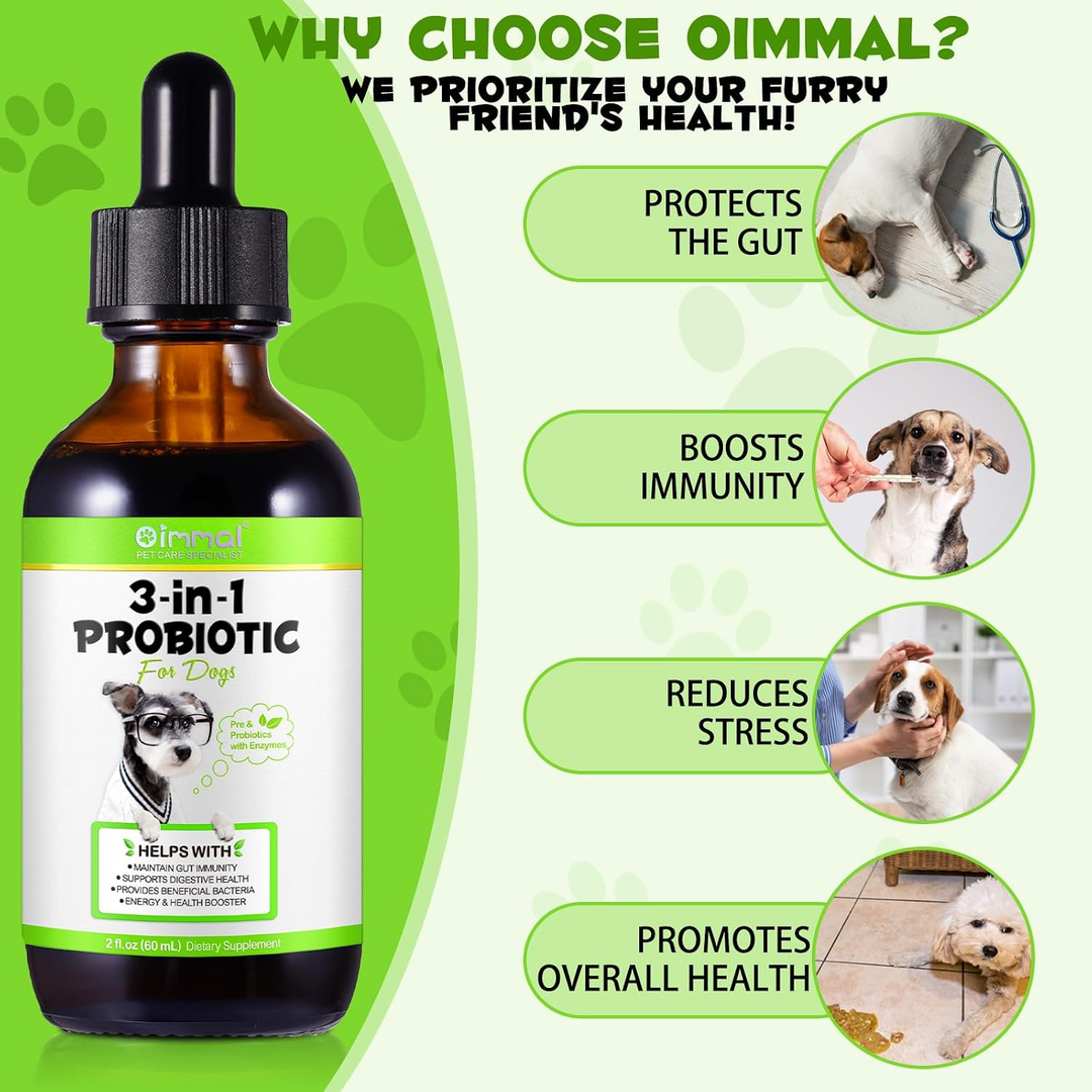 3-in-1 Probiotic Digestive Support for Dogs — 60 mL