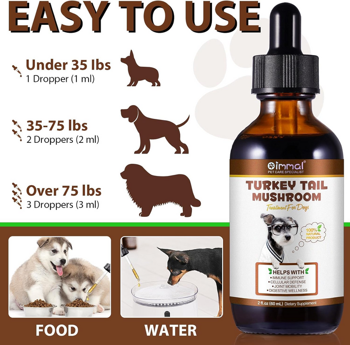 Turkey Tail Mushroom Complex for Dogs — 60ml