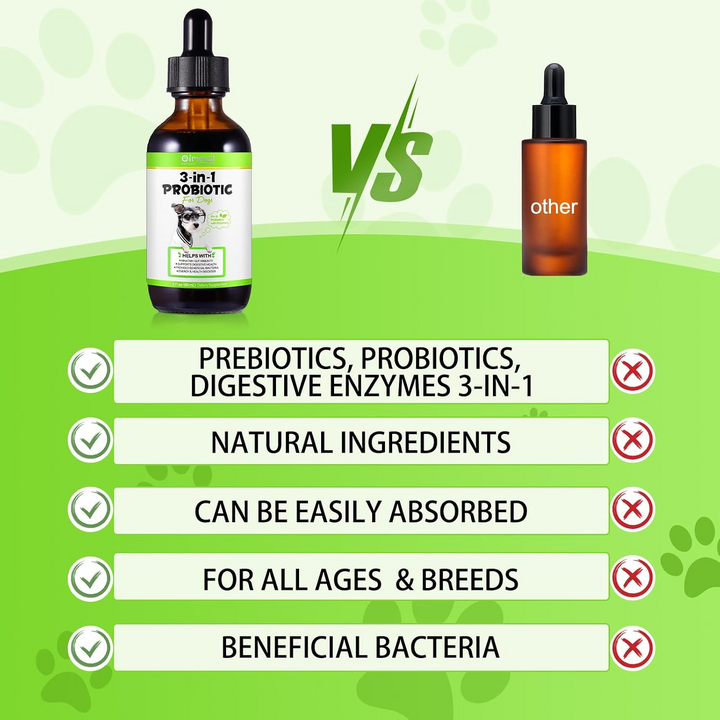 3-in-1 Probiotic Digestive Support for Dogs — 60 mL