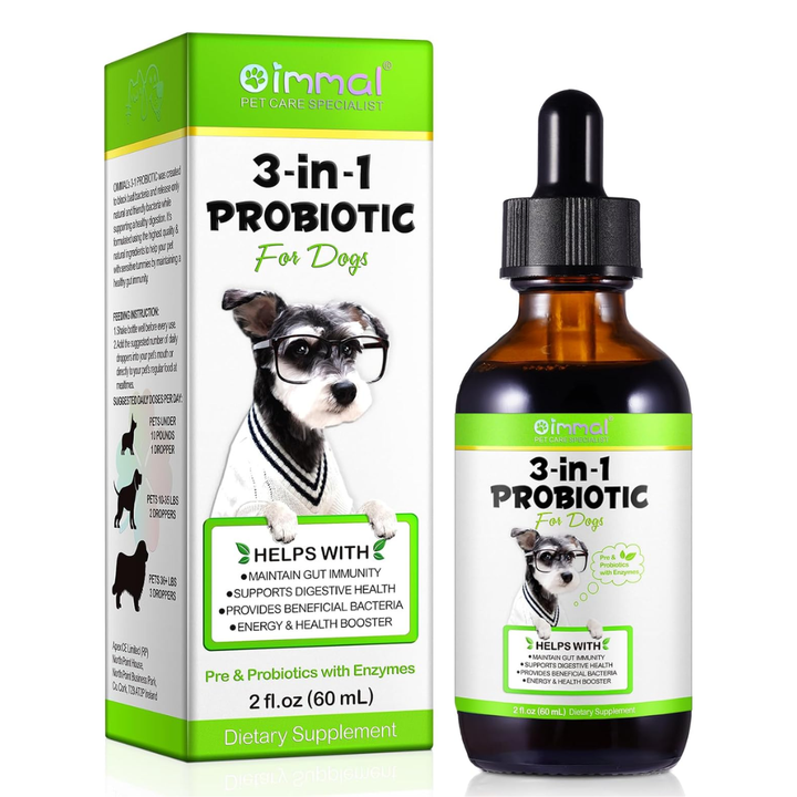 3-in-1 Probiotic Digestive Support for Dogs — 60 mL